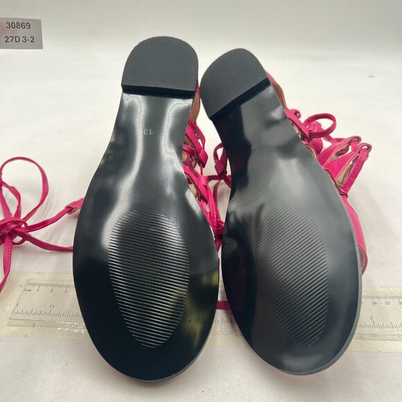 YDN Rosy Ankle High Gladiator Sandals for Women Lace up Open toe Flats Zips Shoe - Picture 7 of 8